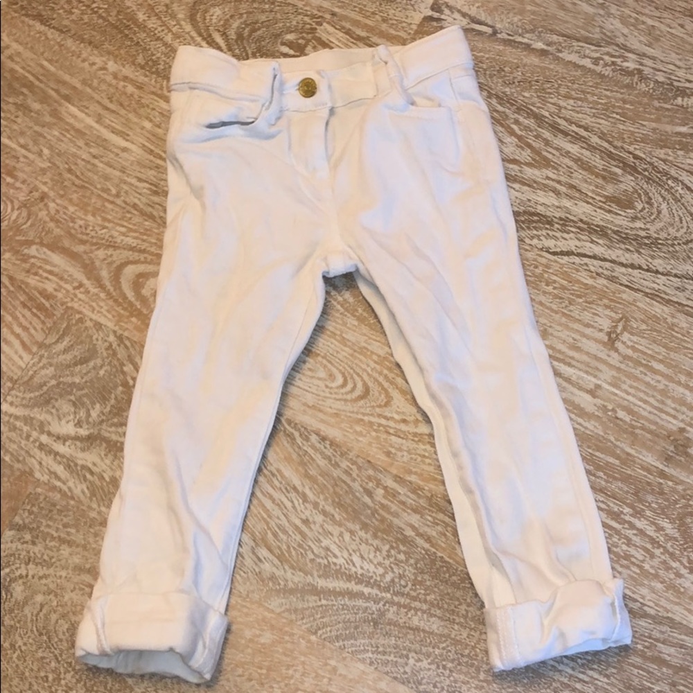 Jamie & Jack White cuffed denim pants size 4